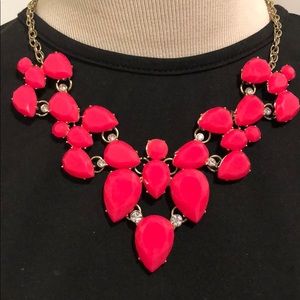 Pink statement necklace